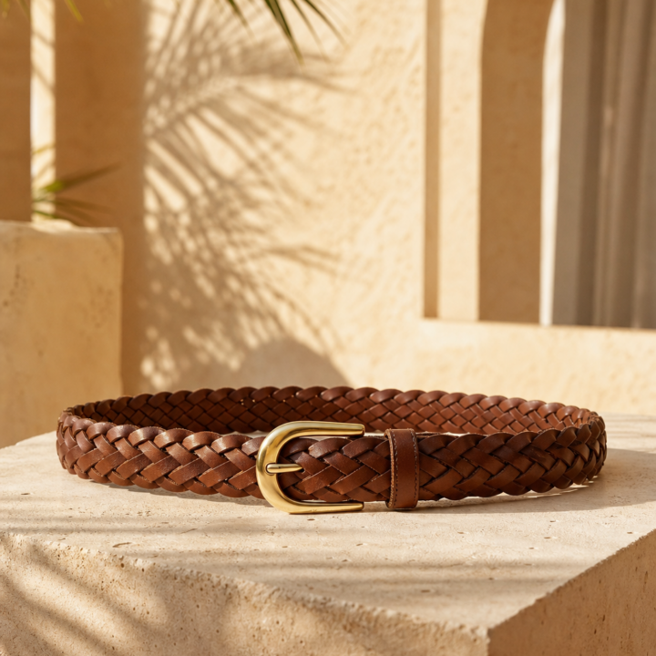 Mara Braided Leather Belt