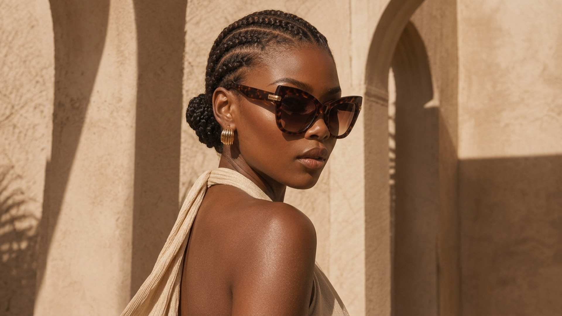 Editorial movement view of the Nairobi Statement Sunglasses