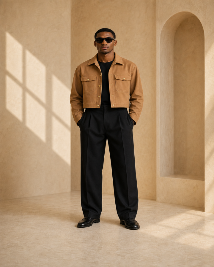 Omari Cropped Chore Jacket